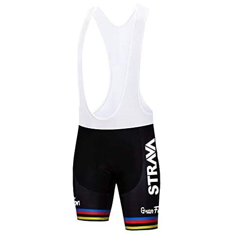 X-CQREG Cycling Jersey Set Men's Cloth Bicycle Short Sleeve Set Quick-Dry Breathable Shirt 12D Cushion Shorts Padded Pants/Bib Short (Pants, Small)… Cover