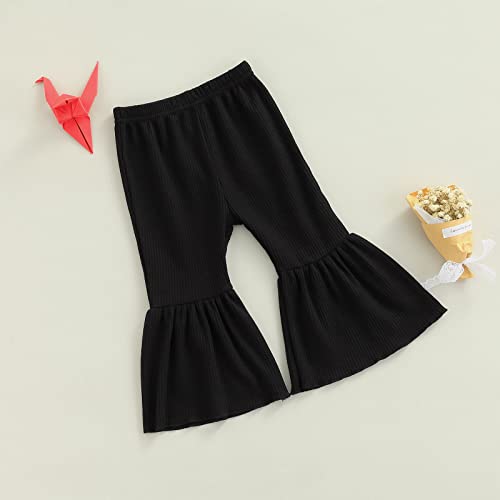 Toddler Bell Bottoms Baby Girls Ruffle Leggings Bell-Bottomed Flare Pants Trousers2