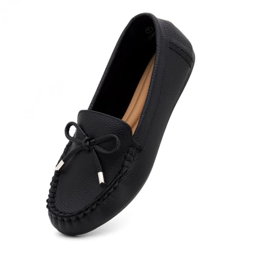 Image of Herstyle Loafers for Women - Slip-On Business Flats Shoes | Dressy Casual Walking Flats with Memory Foam Insole | Lightweight & Comfortable Moccasins for Office & Travel