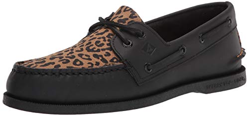 Image of Sperry Men's A /O 2 Eye Boat Shoe, Black, 12