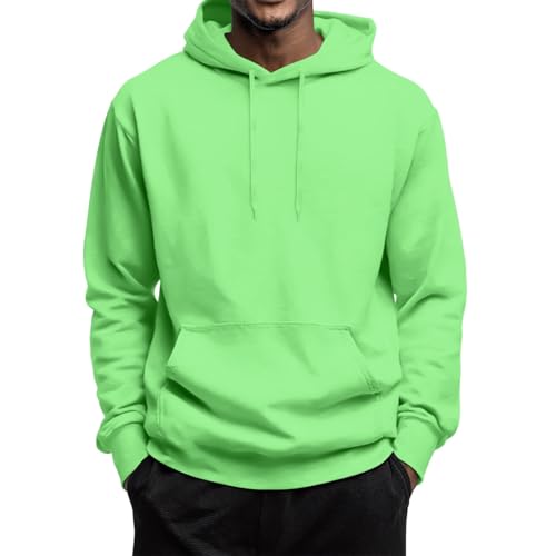 Mens Zip Up Hoodie Fleece Hoodie Lightweight Loose Fit Hooded Long Sleeve 1/4 Zipper Pullover Sweatshirts