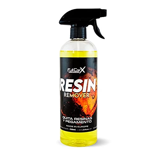 AutoFullCar – Resin Remover 750ml Eliminador de Resinas y Pegamentos para Coche FullCarX, Limpia Adhesivos, Quita Manchas Árbol, Seguro y Eficaz, Detailing Profesional