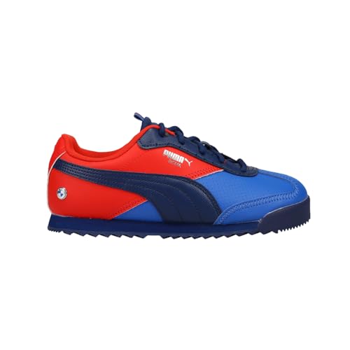 PUMA Kids Boys BMW M Motorsport Roma Via Lace Up Sneakers Shoes Casual - Blue - Size 2.5 M