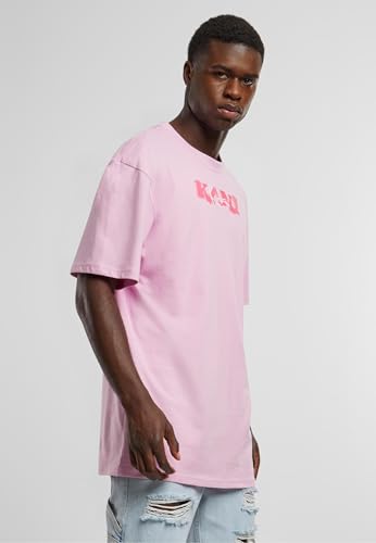 Karl Kani Camiseta para hombre KM242-027-2 Signature Retro, Rosa, XL Grande Alto