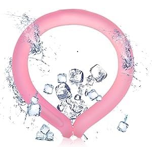 TILAKVENTURE Neck Cooling Ring, Pink, Neck Cooler, Ring Style, Accessories, Plastic, Cooling Relief, Safe to Use