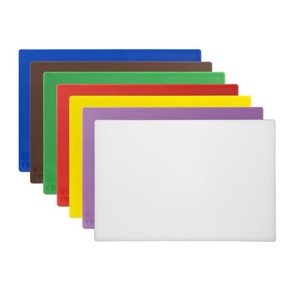 Hygiplas Tablas de cortar de baja densidad, 450 x 300 x 10 mm (juego 7)