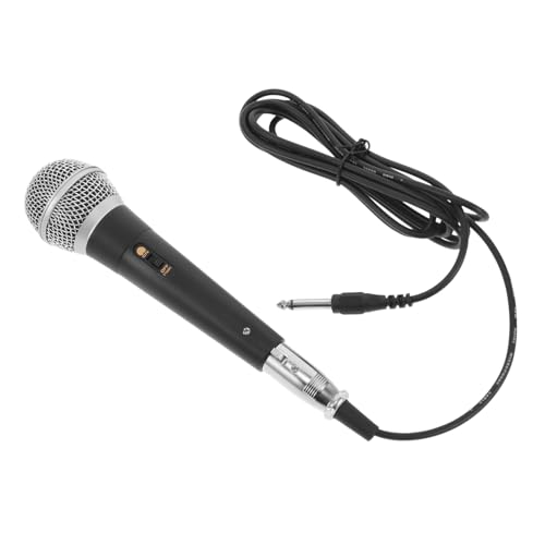 ibasenice Handheld Wired Dynamic Microphone for Karaoke Speaker Vocal Microphone Holder and Cables