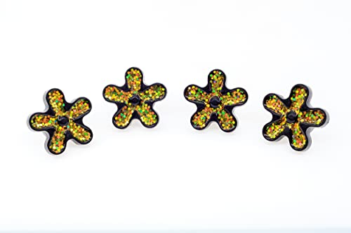 Image of FD&D Multiple Use Shining Screw Cap, Golden Daisy Pattern with M5 Machine Screw