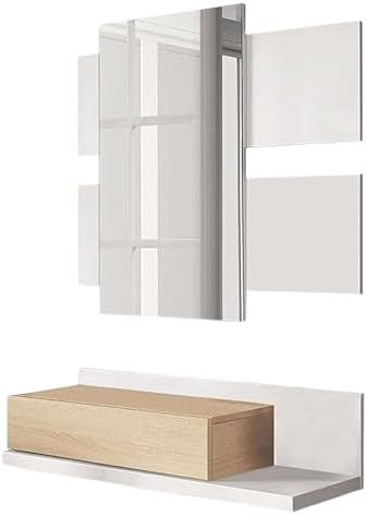 Habitdesign - Recibidor con Cajón y Espejo - Mueble de Entrada co...