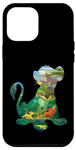 Coque iPhone 12 Pro Max Roi Lion Disney silhouette de Simba