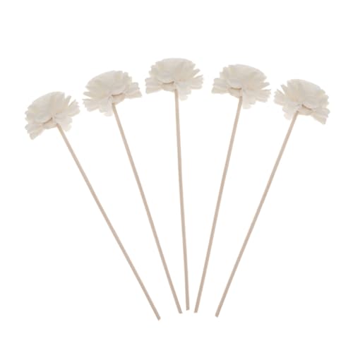 Zerodeko DIY Essential Oil Diffuser with Flower Rattan Sticks Scented Oil Diffuser for Home