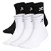 adidas Men's Originals Trefoil 6-pack Quarter Sock