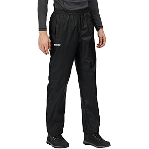 Regatta Mens Pack It Outdoor Waterproof Over Trousers - M Black Cover