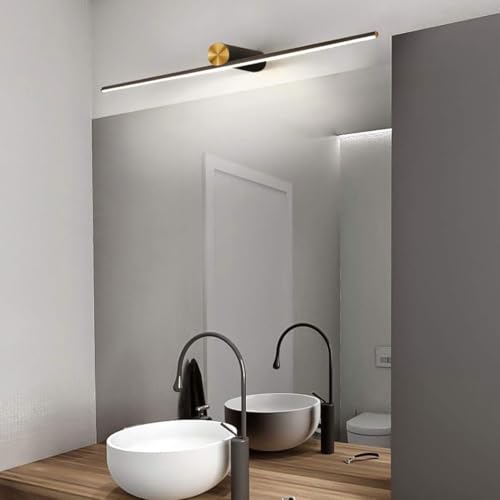 Image of 6W LED Picture Light /Wall Light for Mirror & Painting | Modern Gold & Black Wall Lamp | Warm White Decorative Light for Bedroom, Living Room, Bathroom | 2 Year Warranty