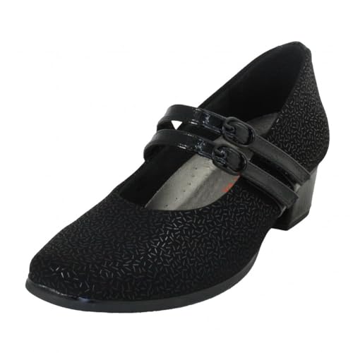 Doctor Cutillas - Salón de Piel para Mujer, para Plantillas, Ancho Especial, Vestir. Modelo 81755 Color Negro Piel Talla: 39