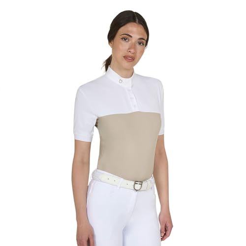 Polo de rejilla transpirable manga corta mujer XS que elimina el sudor al instante