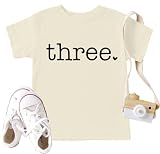 CAZYCHILD 3rd Birthday Shirt Toddler Boys Girls 3 Year Old Birthday Outfits Three T-Shirt Party Gift Tees Tops