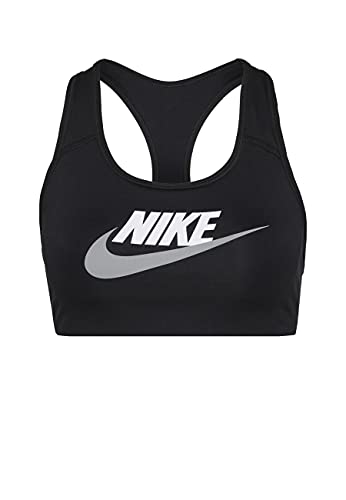 Nike Swoosh Dri-Fit Bra Sport-BH (S, Black)