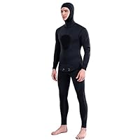 Muta Mimetica In Neoprene 3mm Per Pesca Subacquea E Apnea - Salopette E Giacca Con Cappuccio - Taglie M-3XL