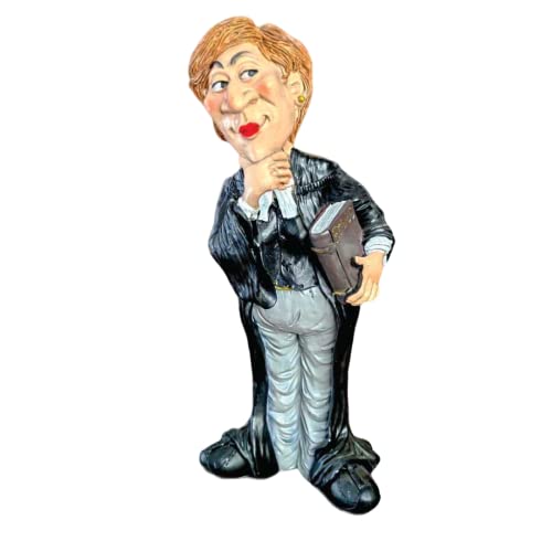 Mukemel Il leale avvocato (9,5 pollici, statua della giustizia, artigianato, fatto a mano, regalo, ufficio, avvocato, statua, gingillo, scultura, università, scuola) Disegni (Donna)