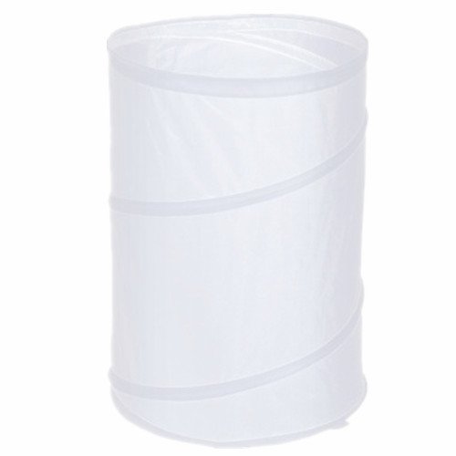 ORDINETT® White Hamper Pop Up Multi-Purpose Laundry/Toys/Storage transporting food and drink for picnics