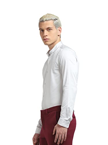 Image of Jack & Jones Men Cotton Slim Fit Opaque Casual Shirt