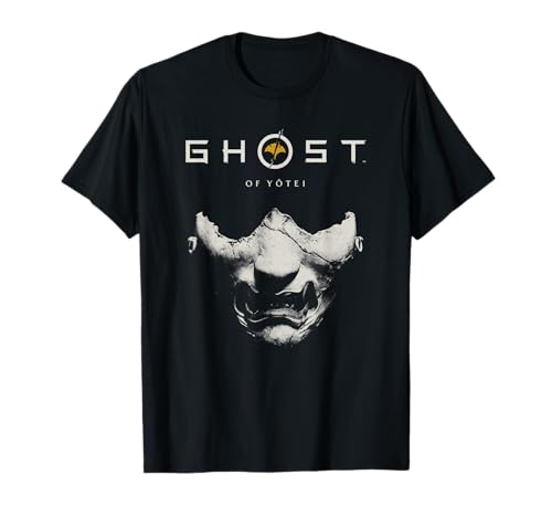 Ghost of Yotei Samurai Mask with Logo Video Game T-Shirt