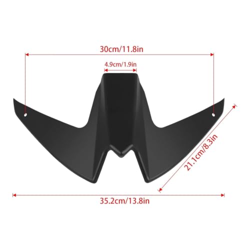 Moto avant sport downforce spoiler pour T-Max 560 Tech Max 2025 2026 aileron nue