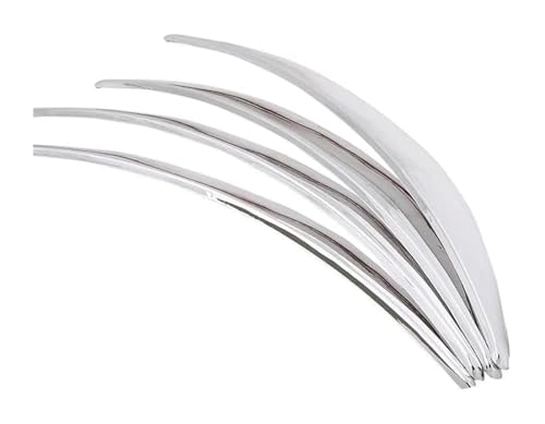 Guardabarros y arcos de rueda de coche con protector adhesivo cromado universal 2