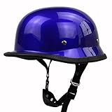 Casco Da Moto Retrò Anti-Caduta, Casco Da Ciclomotore Traspirante Con Protezione Solare, Caschi Unisex Per La Guida Su Strada, Omologato ECE F,M(57-58CM)