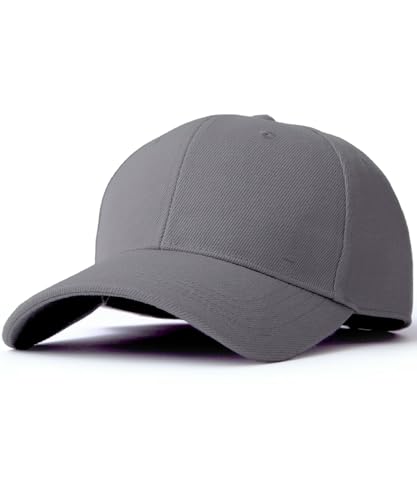 【ボロくならない】 キャップ メンズ 深め UVカット 無地 帽子 ポリエステル100％ ランニング 野球帽［STREAM］(チャコールグレー)