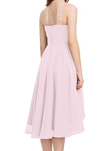 Galawaqe Fancy Kids Girls Junior Bridesmaid Dresses Girl Sleeveless Backless Crossed Straps Dress Wedding Prom Party Gowns Pink #TOP2