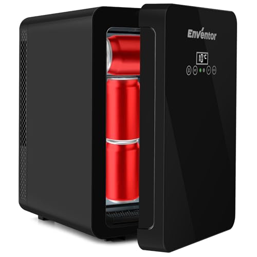 Enventor 15L冷蔵庫 小型 冷温庫 極静音 LCD温度表示 ワンタッチ操作 PSE認証