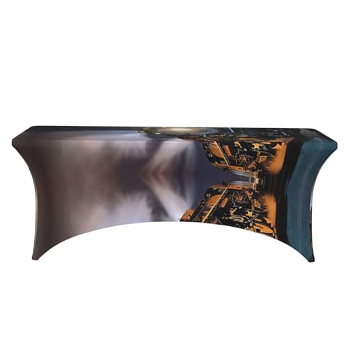 Nappe de table extensible lavable élasthanne pour masquer les imperfections de table - 3
