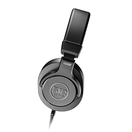 512 Audio Academy circum-auricular, fone de ouvido com monitor de estúdio fechado para gravação, pod