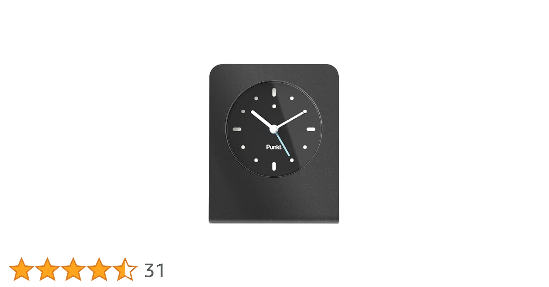 Punkt. AC02 置時計 ブラック Punkt - Punkt Alarm Clock AC02 | Gessato Design Store