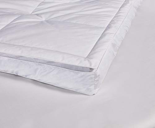 Kathy Ireland KI706702 233 Thread Count 3 Inch White Down Fiber Top Featherbed Mattress Topper- thumb #5