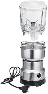 Moulin À Café 2-En-1 Moulin À Café Électrique Multifonctionnel Portable Mélangeur Presse-Agrumes Cuisine Céréales Noix Haricots Épices Grains Broyeur Machine