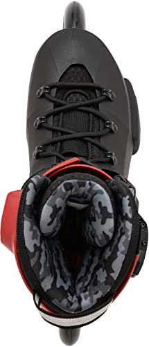 Image of Rollerblade Twister 110 Unisex Adult Fitness Inline Skate, Black /Red, Urban Performance Inline Skates