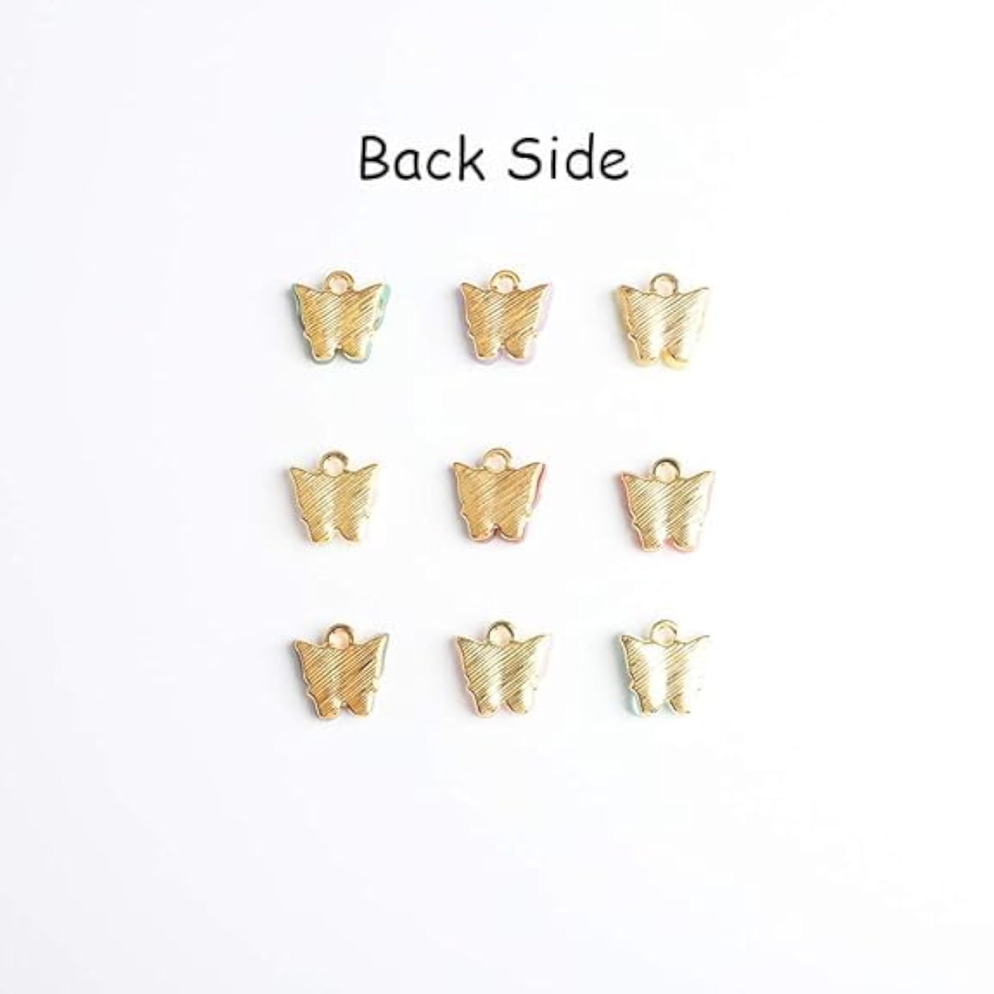 Acrylic Butterfly Charms for DIY Jewellery Making, 40 Pcs Set
