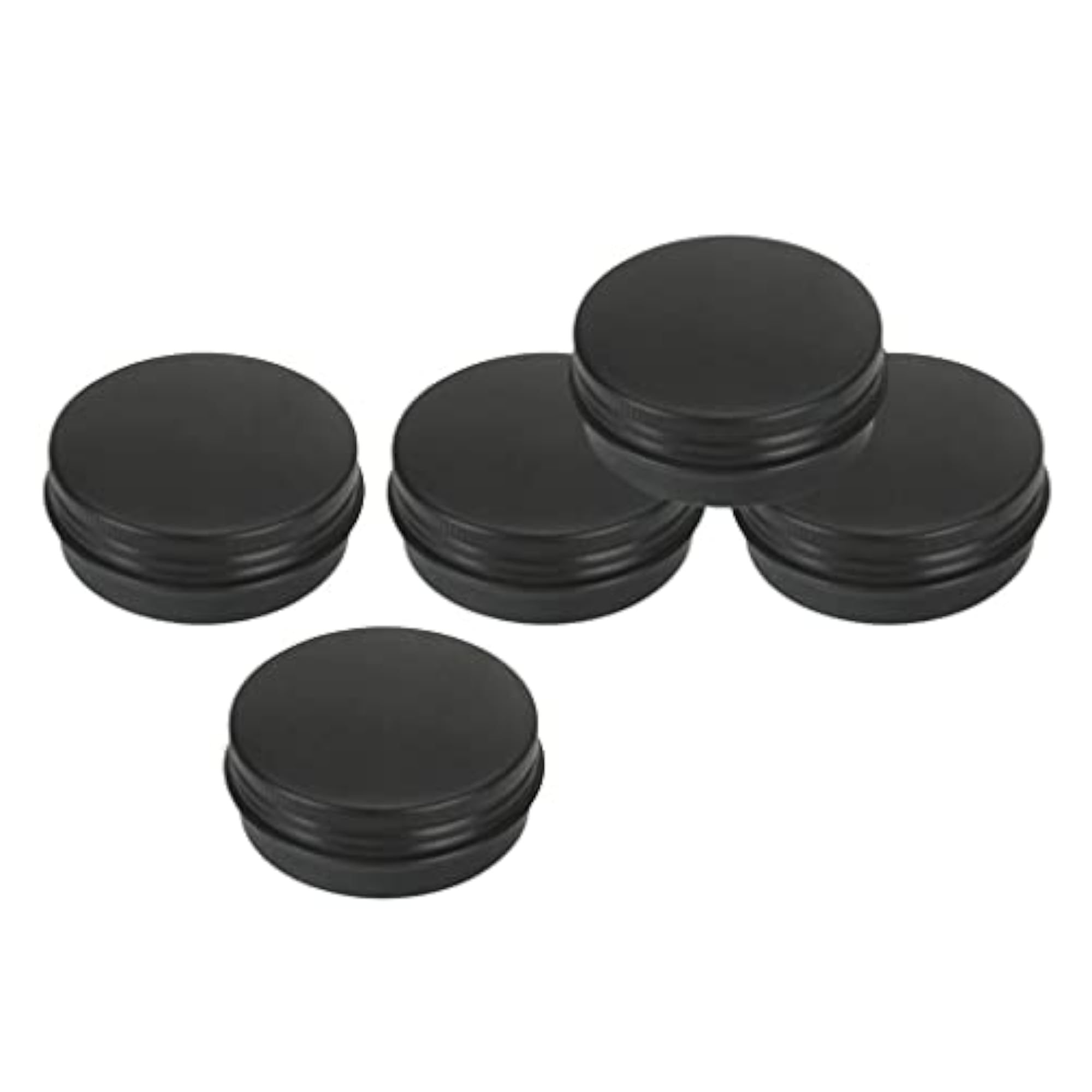 5pcs Empty Aluminum Tin Jars, Cosmetic Containers
