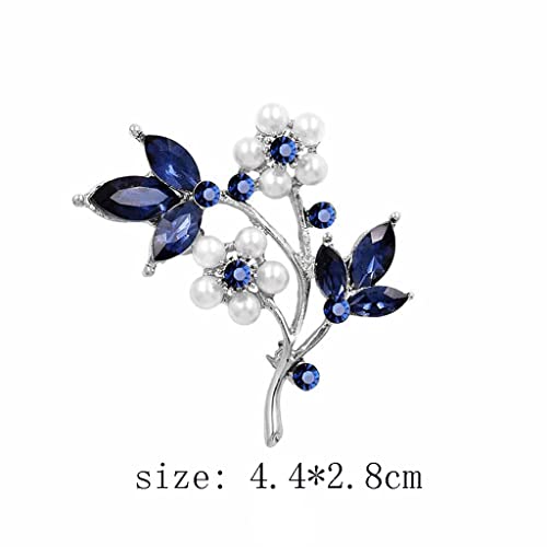 Alliage electroplated et perles d'exception pour broche fleur - 3