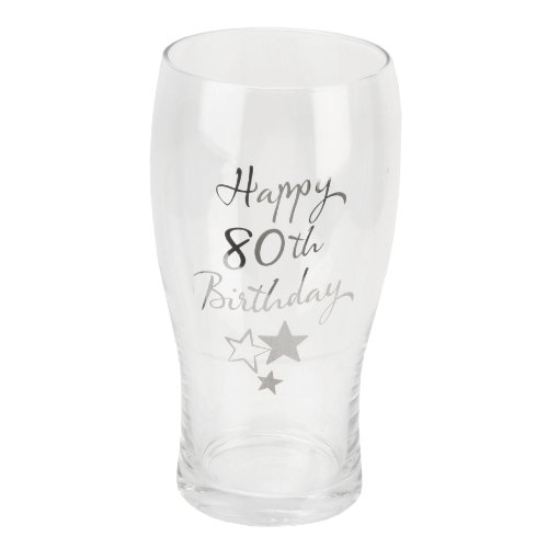 Juliana Happy 80th Birthday Pint Glass in Gift Box G31980