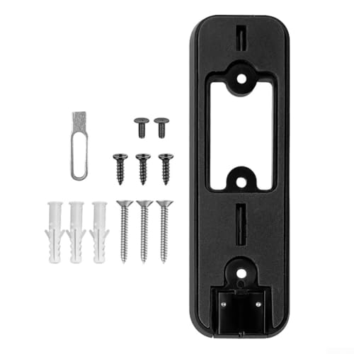 Placa trasera de montaje para timbre parpadeante, diseño de 3 agujeros para diversas necesidades de instalación