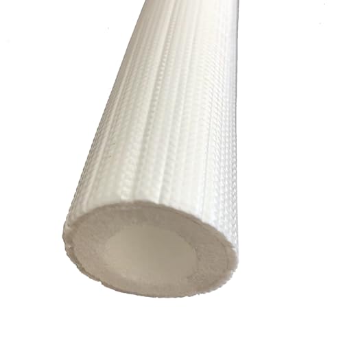 Manguera de Coquilla Aislante, Tubo Espuma Aislante 16/20/25/32mm X 7mm X 1.5mm Tubo Aislante Aire Acondicionado Térmico Flexible Anticongelante(Blanca,ID16mm x T7mm xL1.5m)