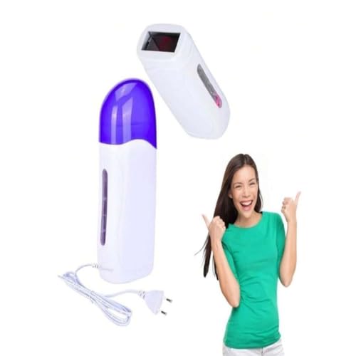 Kit Cera Quente Suave Depimiel 100g + Aquecedor Roll On + Óleo Removedor Folhas Tnt Depilaçao 17