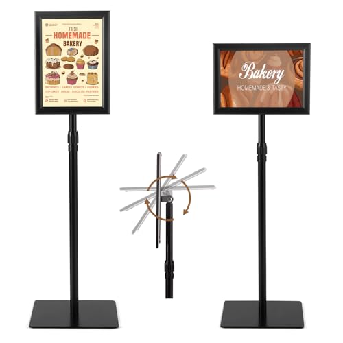 Support affichage A4 intérieur extérieur pour guider vos clients avec ce présentoir double