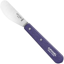 OPINEL Essential No.117 Spreading + Butter Knife, Painted Hornbeam Wood Handles, Made in France Dark Purple