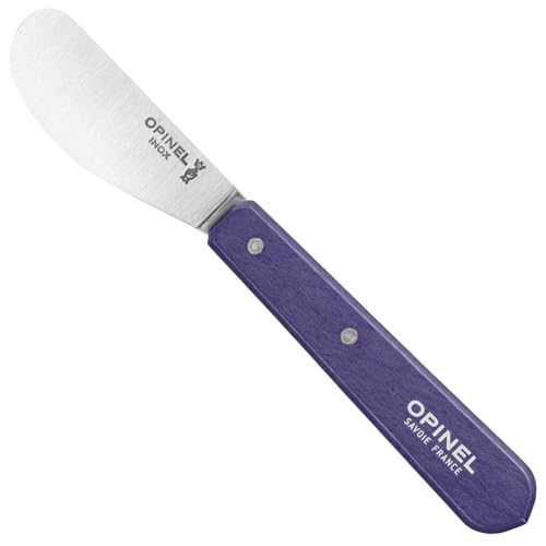 OPINEL Streichmesser Nr. 117 Violett, aus rostfreiem Stahl und einen Griff aus lackiertem Hainbuchenholz, 10000939