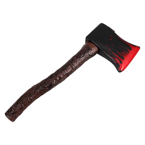 Hache sanglante d'Halloween DOITOOL en plastique noir pour costume effrayant